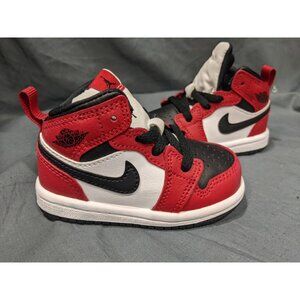Nike Toddlers Jordan Mid Se  (TD) Sneakers White Red Size 5 NEW NO BOX!